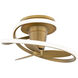 Veloce 28 inch Aged Brass Fandelier