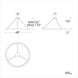 The Ring LED 48 inch Brushed Aluminum Chandelier Ceiling Light in 3000K, 48in.