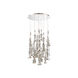 Hookah LED 26 inch Polished Nickel Chandelier Ceiling Light in 23in., Round, 21