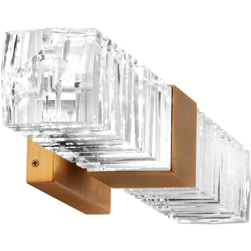 Juliet LED 4.75 inch Aged Brass Bath Vanity & Wall Light