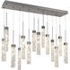 Minx 14 Light 10 inch Antique Nickel Multi-Light Pendant Ceiling Light