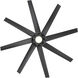 Roboto XL 70 inch Matte Black Downrod Ceiling Fan in 3500K
