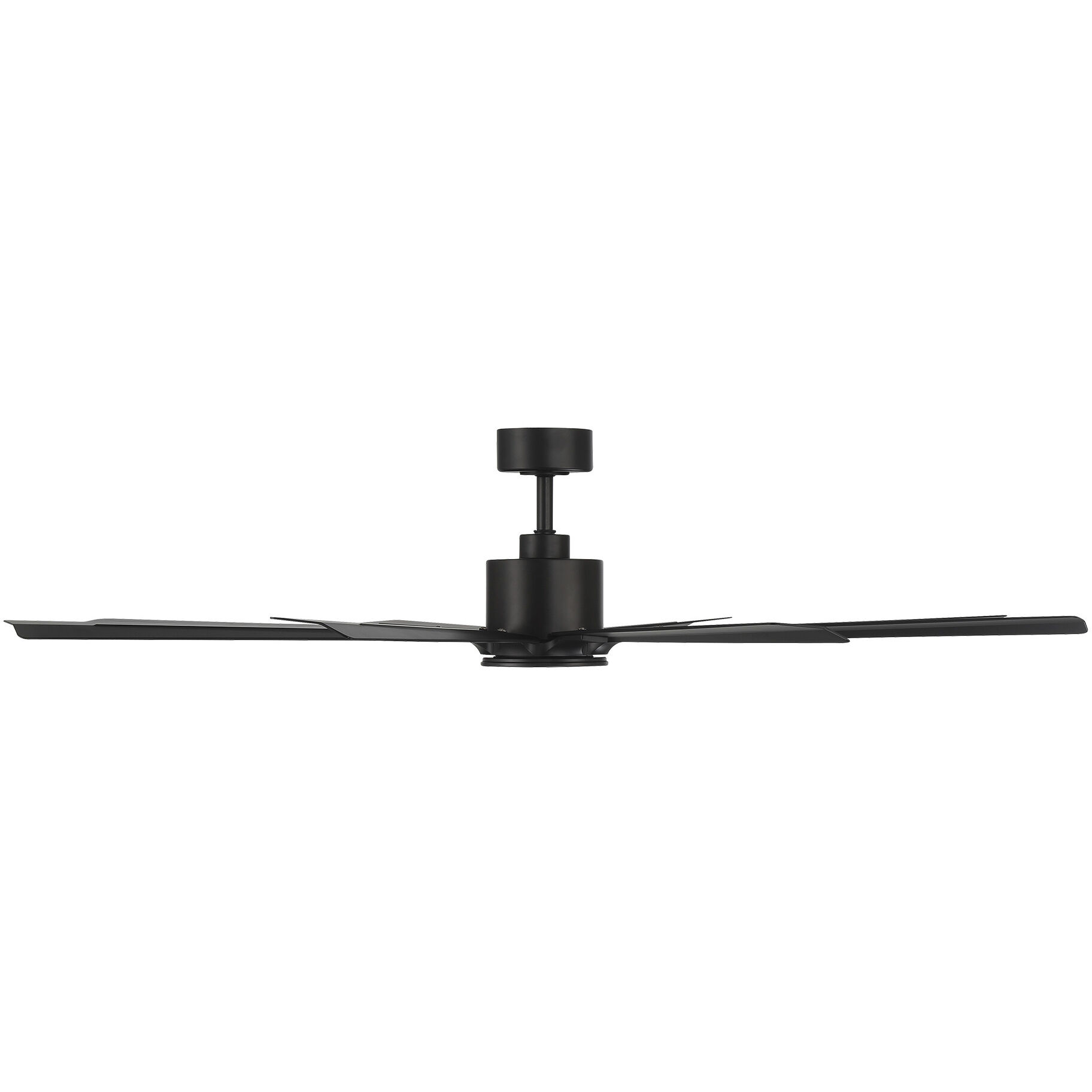 Size Matters 65 inch Matte Black Downrod Ceiling Fan