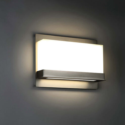 Lumnos LED 4 inch Satin Nickel ADA Wall Sconce Wall Light in 3000K