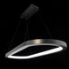 Racetrack LED 17 inch Black Chandelier Ceiling Light in 3000K