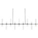 Cinaplex LED 56.5 inch Brushed Nickel Linear Pendant Ceiling Light