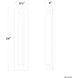 Stanchion LED 4 inch White Marble and Brushed Nickel ADA Wall Sconce Wall Light
