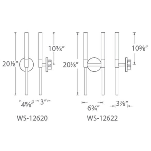 Magic Wall Sconce Wall Light in 20in., Black