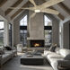 Zephyr 5 62 inch Bronze White Oak with White Oak Blades Ceiling Fan