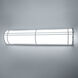 Skyscraper LED 37 inch Stainless Steel Outdoor Wall Light in 3000K, 37in.