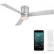 Axis 52 inch Titanium Flush Mount Ceiling Fan in 2700K