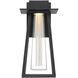 Avant Garde LED 16.75 inch Black Outdoor Wall Light in 17in.