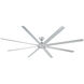 Hydra 120 inch Titanium Downrod Ceiling Fan in 3500K