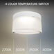 Tuck III LED 5.38 inch White Outdoor Flush Mount