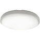 Zenith LED 15 inch Titanium Flush Mount Ceiling Light in 4000K, Has EM Backup Battery