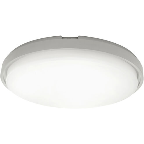 Zenith LED 15 inch Titanium Flush Mount Ceiling Light in 4000K, Has EM Backup Battery
