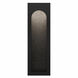 Cadey LED 24 inch Basalt Stone and Black Outdoor Wall Light