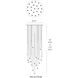 Cascade LED 26 inch Aged Brass Multi-Light Pendant Ceiling Light in 21, Round, 37in.