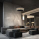 Gatlin LED 36 inch Black and Brushed Nickel Pendant Ceiling Light