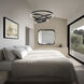 Storm Chaser LED 34.6 inch Black Indoor Hanging Lighting Ceiling Light in 3500K