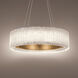 Rhiannon LED 11 inch Aged Brass Chandelier Ceiling Light 