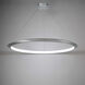 The Ring LED 48 inch Brushed Aluminum Chandelier Ceiling Light in 3000K, 48in.