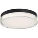 Pi 1 Light 12 inch Black Flush Mount Ceiling Light 