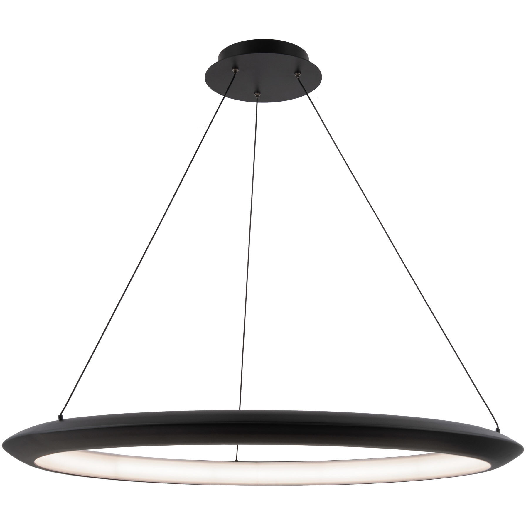 Modern Forms PD 55036 27 BK The Ring LED 36 inch Black Chandelier