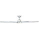 Hydra 96 inch Titanium Downrod Ceiling Fan in 3000K, Smart Ceiling Fan