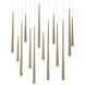 Cascade 14 Light 10 inch Aged Brass Multi-Light Pendant Ceiling Light