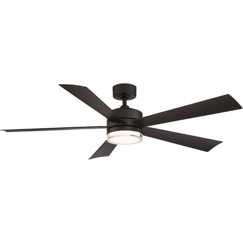 Wynd 60 inch Bronze Downrod Ceiling Fan in 2700K