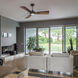 Mykonos 3 52 inch Bronze and Dark Walnut with Dark Walnut Blades Downrod Ceiling Fan in 2700K, Bronze Dark Walnut