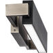 Kinsman LED 19 inch Pebbled Black Brushed Nickel Bath Vanity & Wall Light in 19in., Black/Brushed Nickel