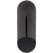Clog LED 16 inch Bassalt Stone and Black Outdoor Wall Lighting in 4000K