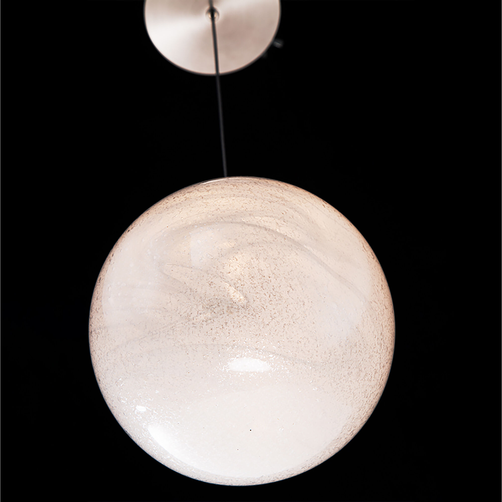 Cosmic LED 9 inch Brushed Nickel Pendant Ceiling Light in 1