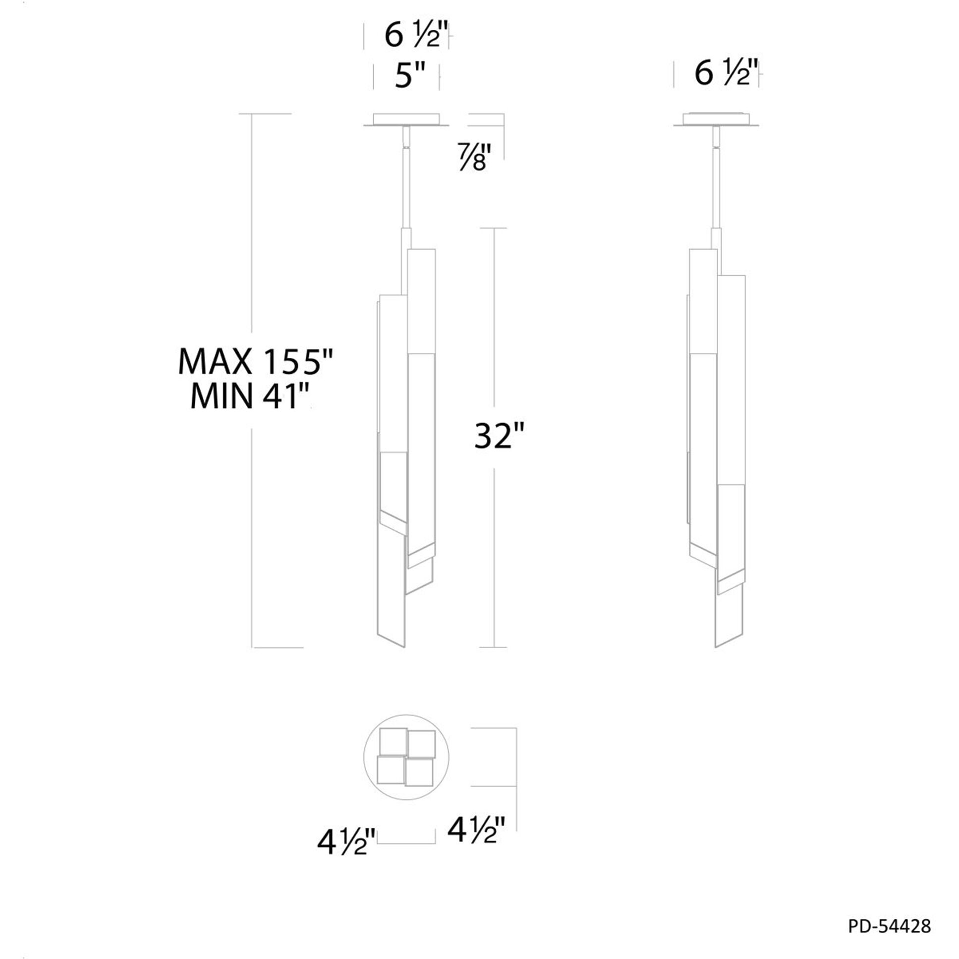 Montage 1 Light 4.5 inch Black Mini Pendant Ceiling Light