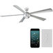 Orb 82 inch Automotive Silver Ceiling Fan in 2700K