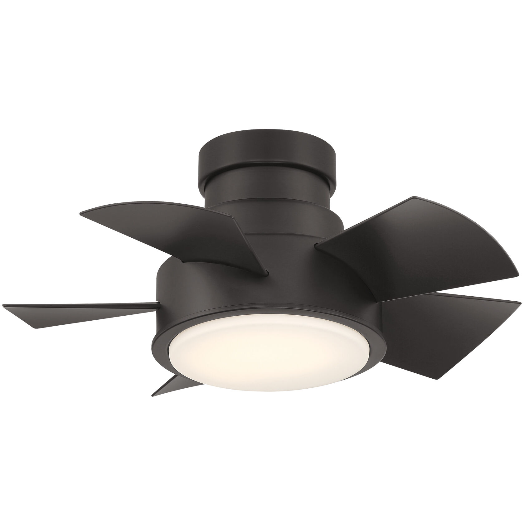 Vox 26 inch Bronze Flush Mount Ceiling Fan in 3500K