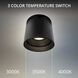Kube LED 3.5 inch Black Outdoor Flush Mount