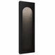 Cadey LED 24 inch Basalt Stone and Black Outdoor Wall Light