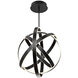 Kinetic LED 28 inch Black Pendant Ceiling Light in 28in.