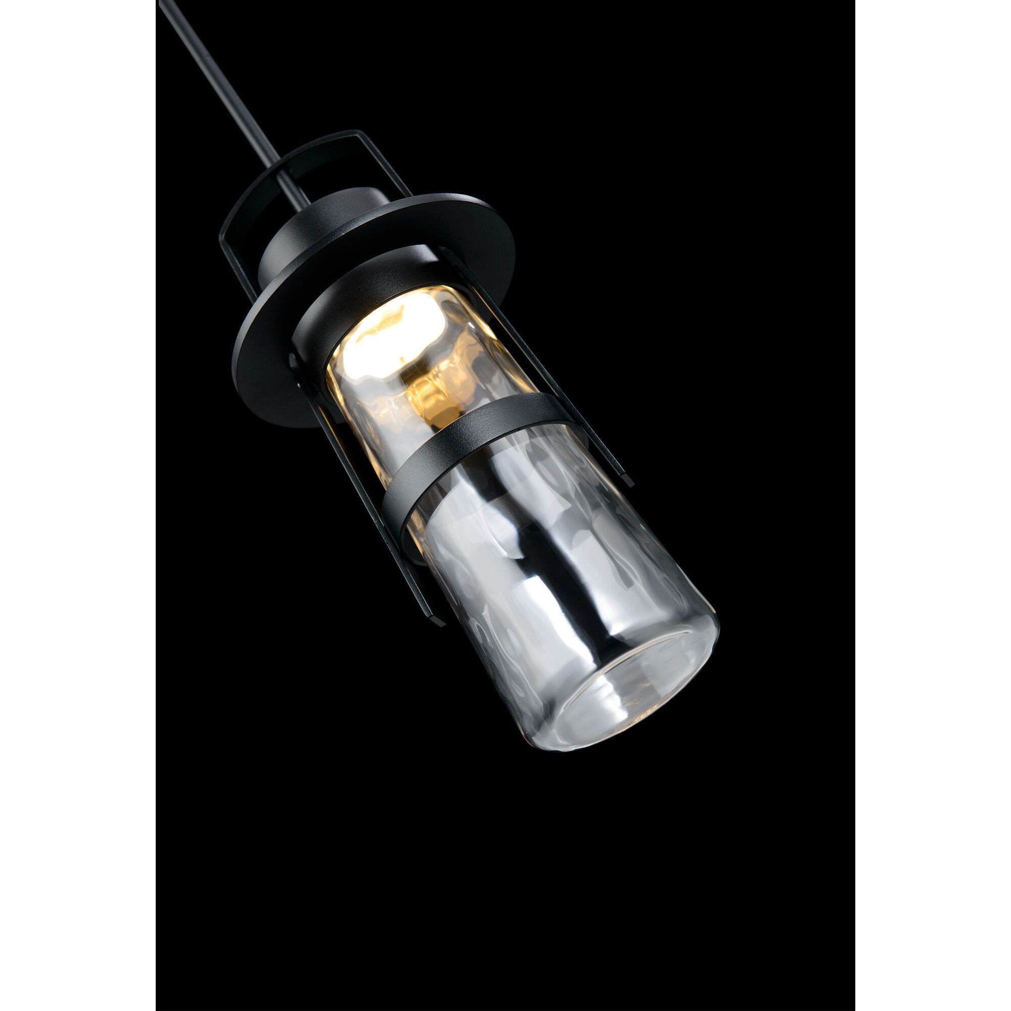 Balthus 1 Light 7 inch Black Outdoor Pendant