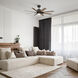 Renegade 52 inch Oil Rubbed Bronze and Barn Wood with Barn Wood Blades Downrod Ceiling Fan in 3000K, Oil Rubbed Bronze Barn Wood, Smart Ceiling Fan