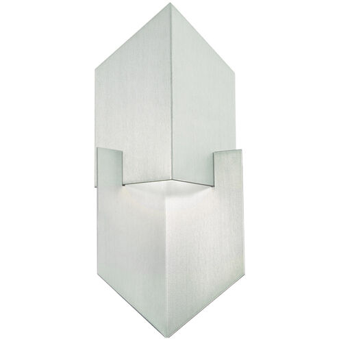 Cupid 1 Light 14 inch Brushed Aluminum Outdoor Wall Light
