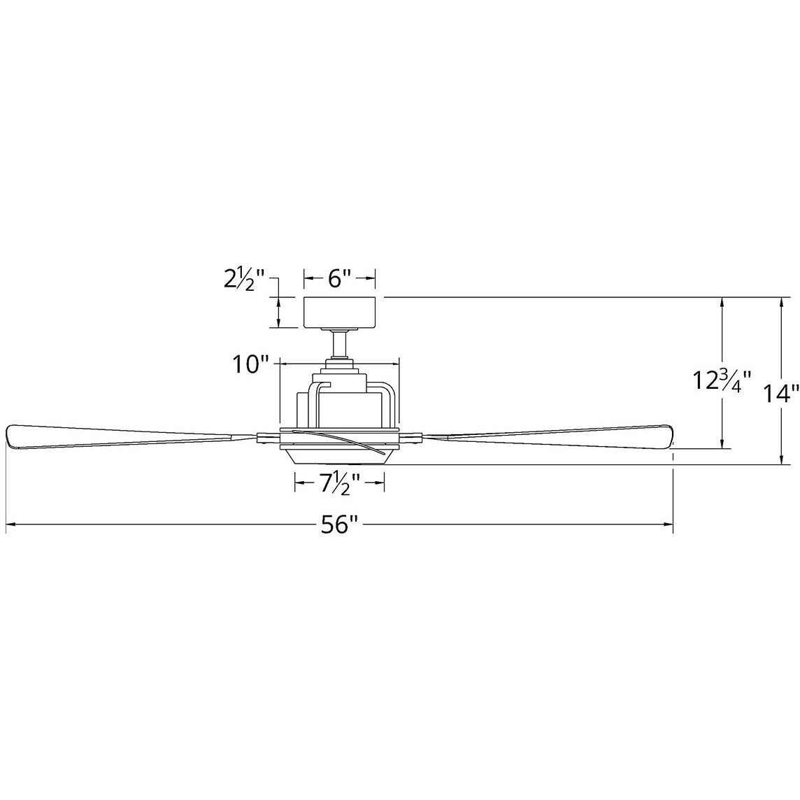 Osprey 56 inch Oil Rubbed Bronze and Dark Walnut with Dark Walnut Blades Downrod Ceiling Fan in 3500K, Oil Rubbed Bronze Dark Walnut