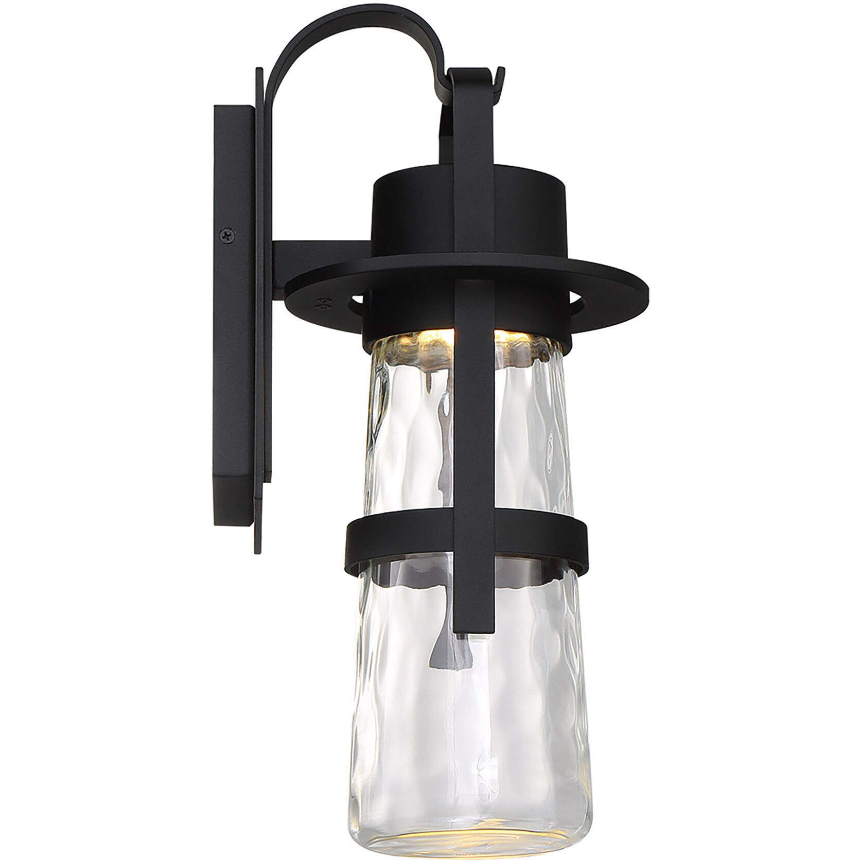 Balthus LED 16 inch Black Outdoor Wall Light in 16in.