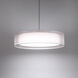 Metropolis LED 24 inch Brushed Nickel Pendant Ceiling Light in 24in.