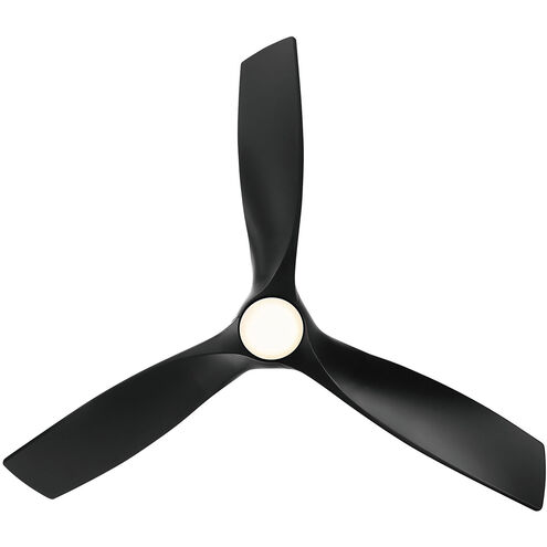 Zephyr 62 inch Matte Black Downrod Ceiling Fan, Smart Ceiling Fan