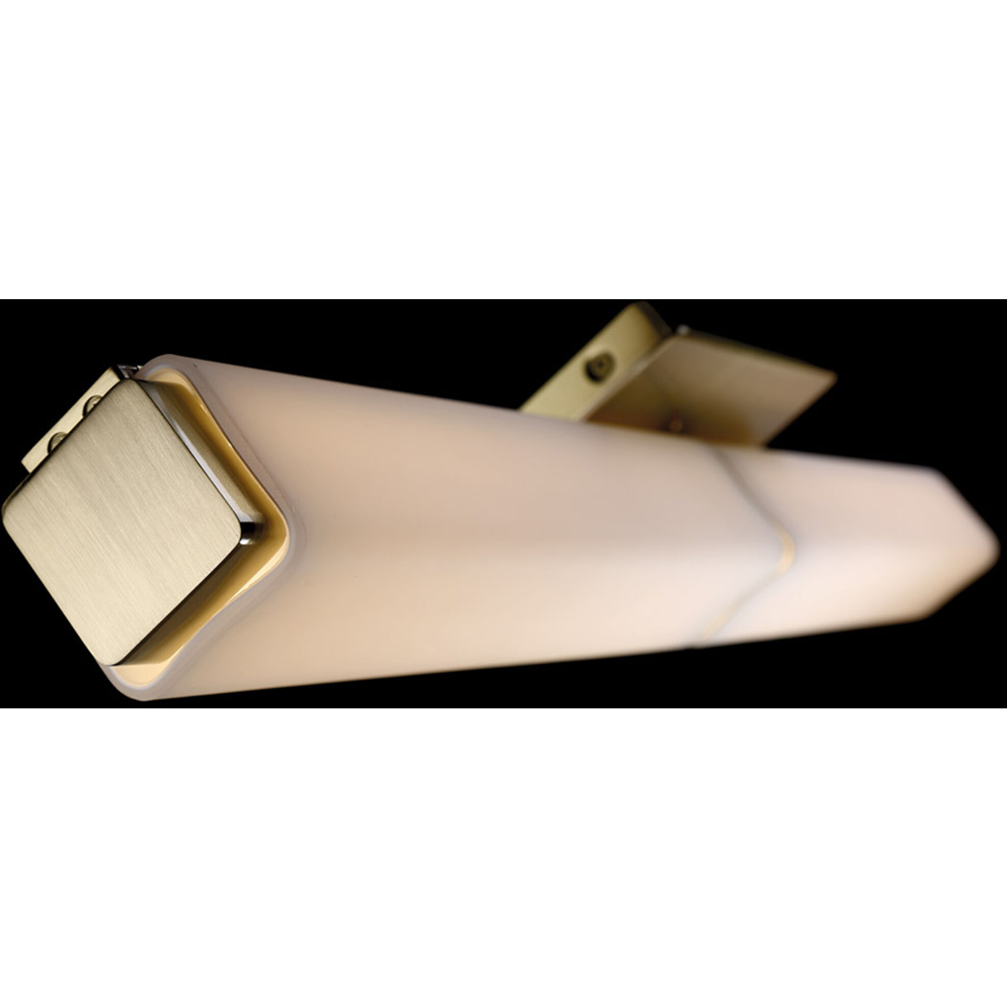 Vogue LED 27 inch Brushed Brass Bath Vanity & Wall Light in 3000K, 27in.