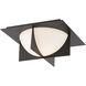 Echelon 1 Light 14 inch Black Flush Mount Ceiling Light